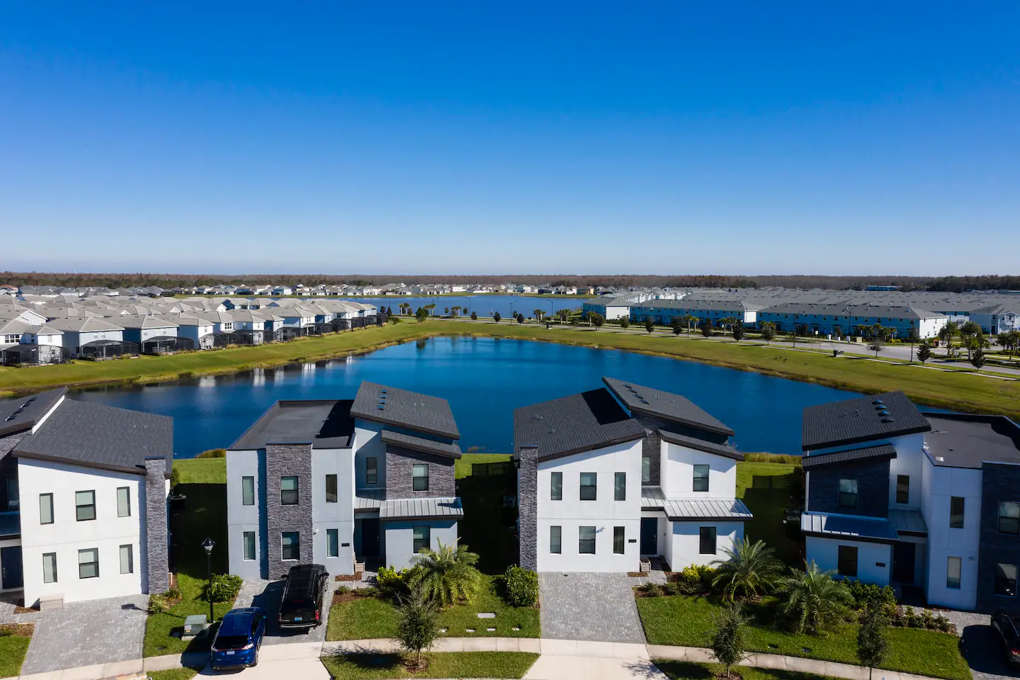 Birds-eye view of the whole property.