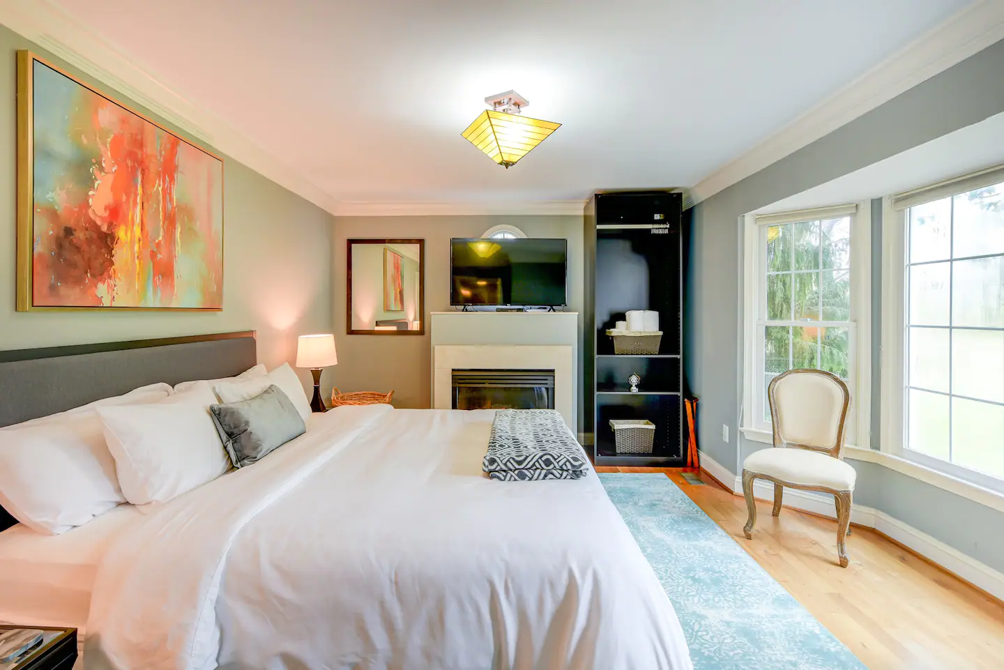 The Oak Suite is located on the First Floor of the Main House.