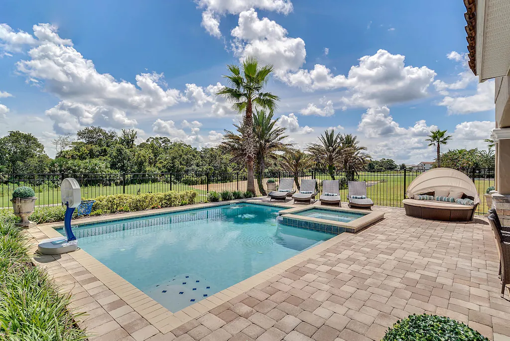 Relax by the pool in our comfy pool seats and take in the spectacular views.