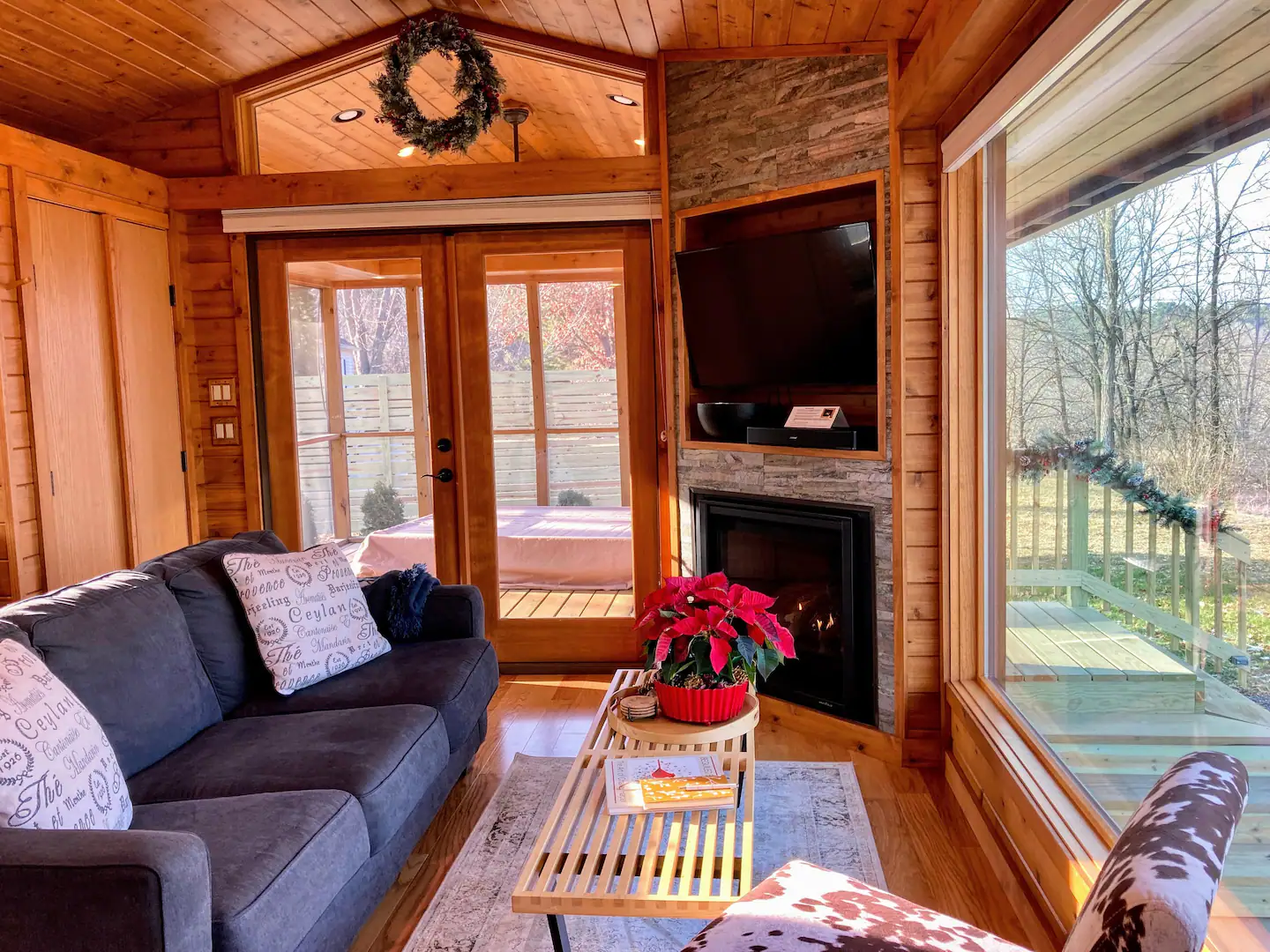 Tiny is a cozy place to stay any time of year.