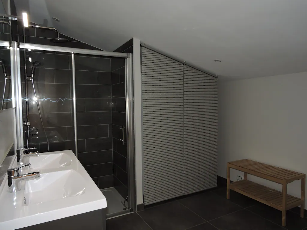 Bathroom with a shower