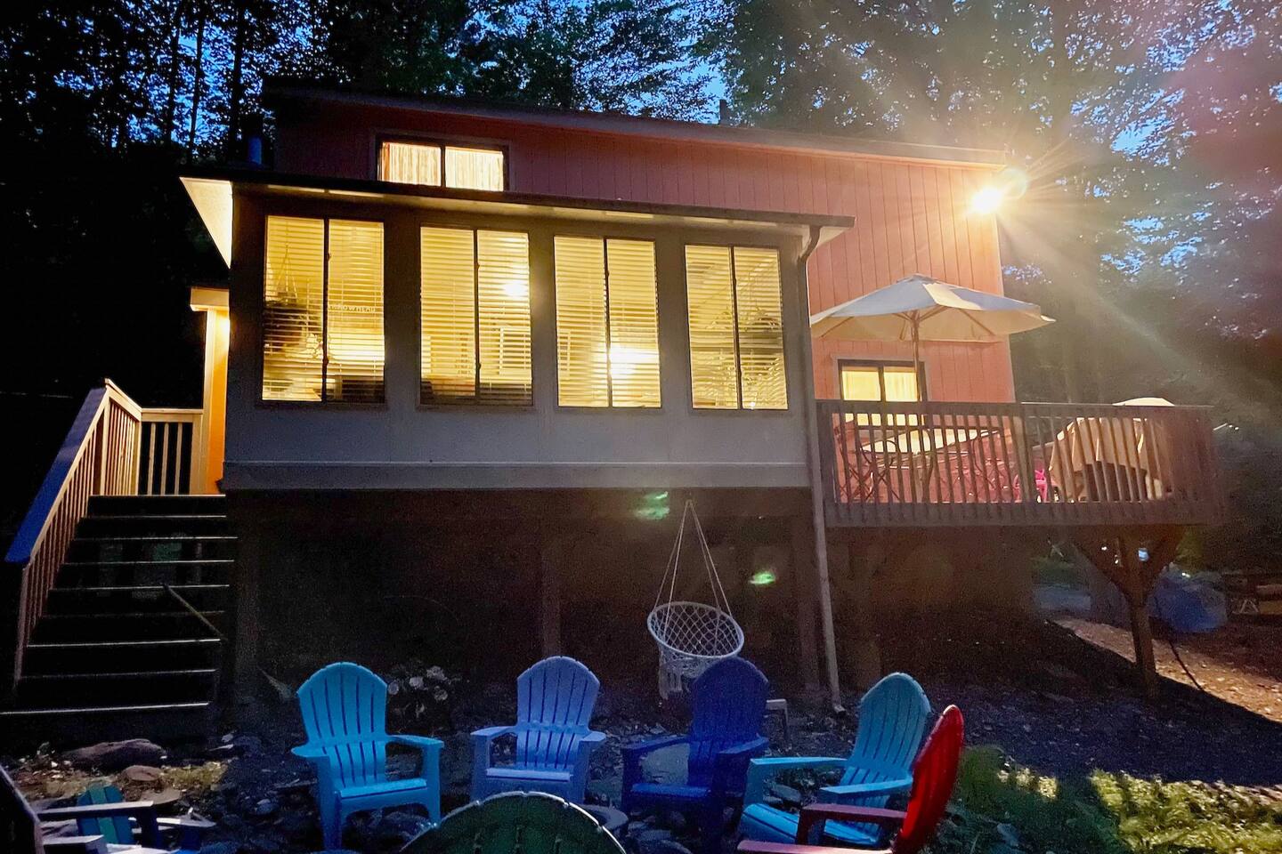 Back side of the cabin