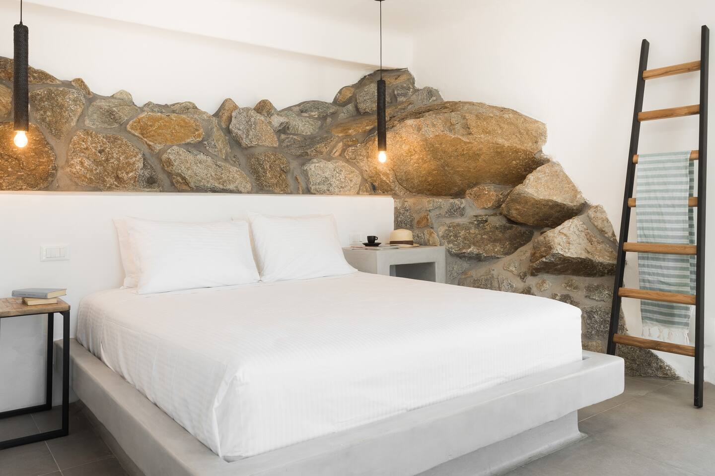 Comfortable and charming bedroom retreat.