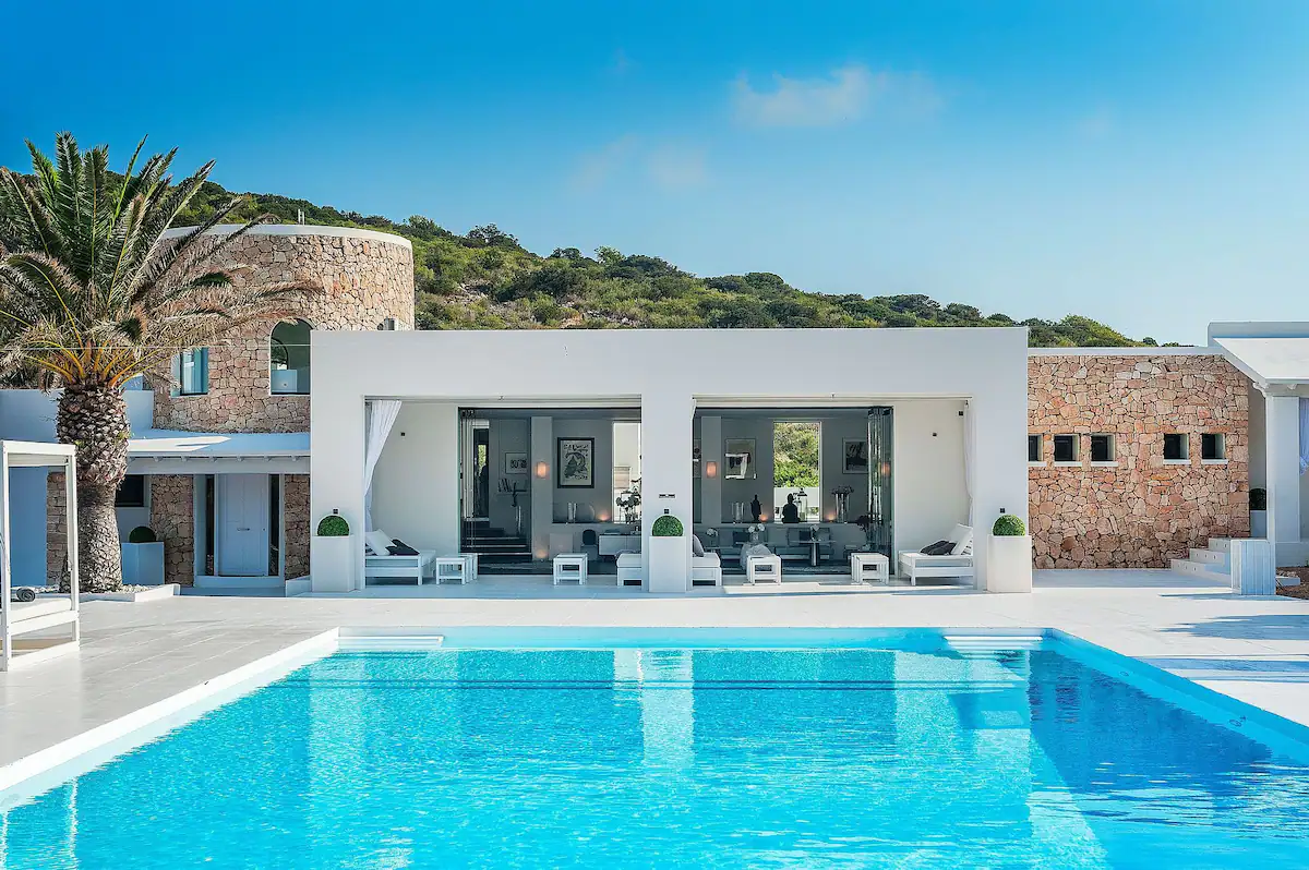 Refreshing luxury pool under the sun