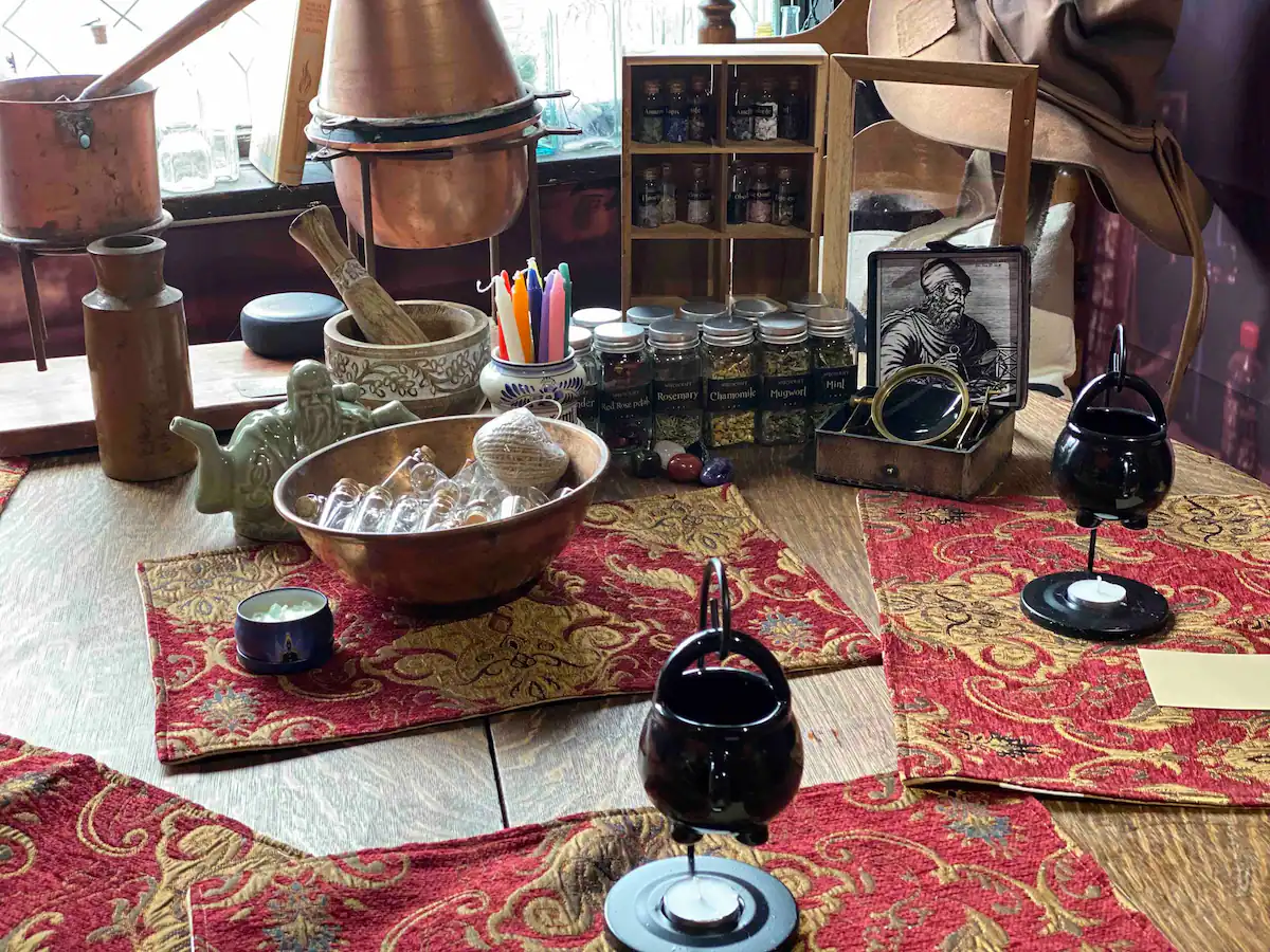 The Alchemist’s Library downstairs is a fun gathering place for Magical chats and breakfast.