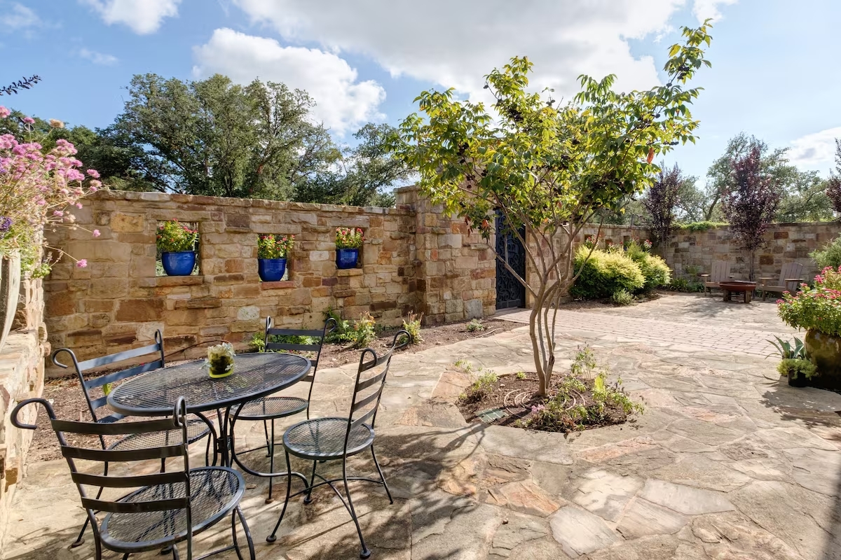 The courtyard is one of our favorite places to stargaze at night or have coffee in the morning.