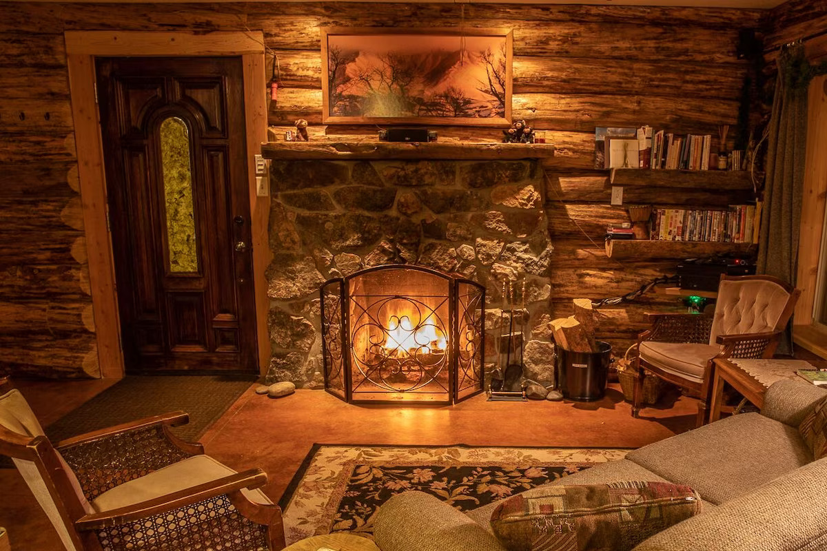 Romantic nights by the fireplace