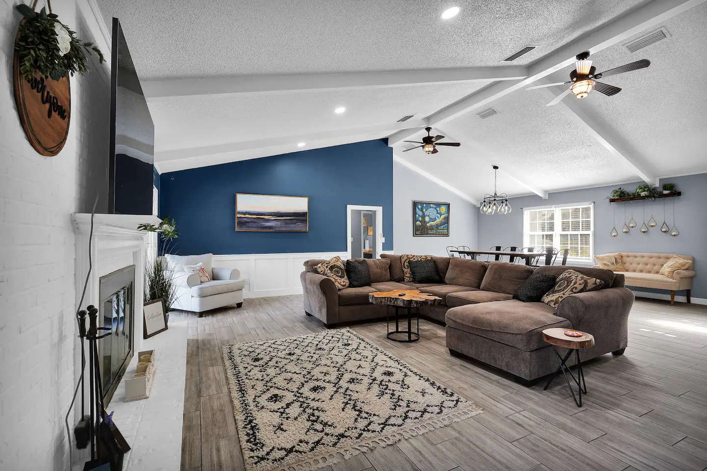 Spacious living area.