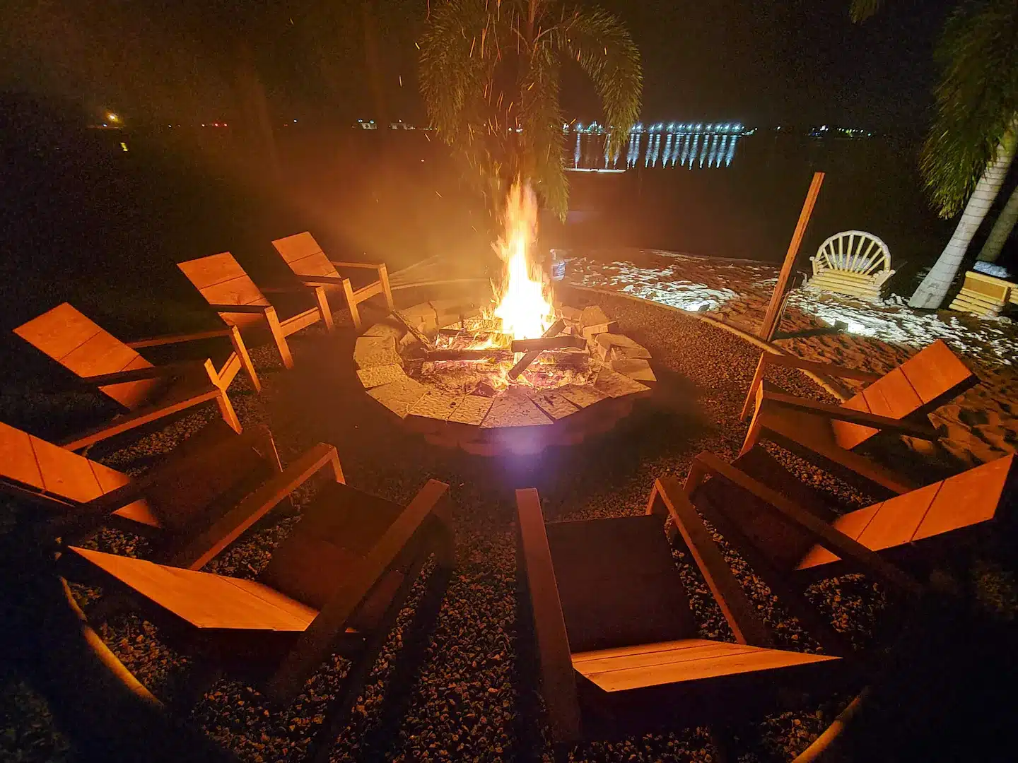 The fire pit was very large