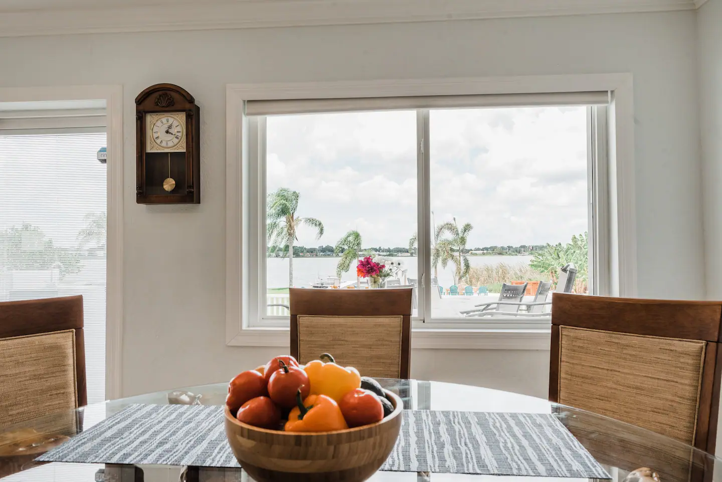 Spacious dining area.