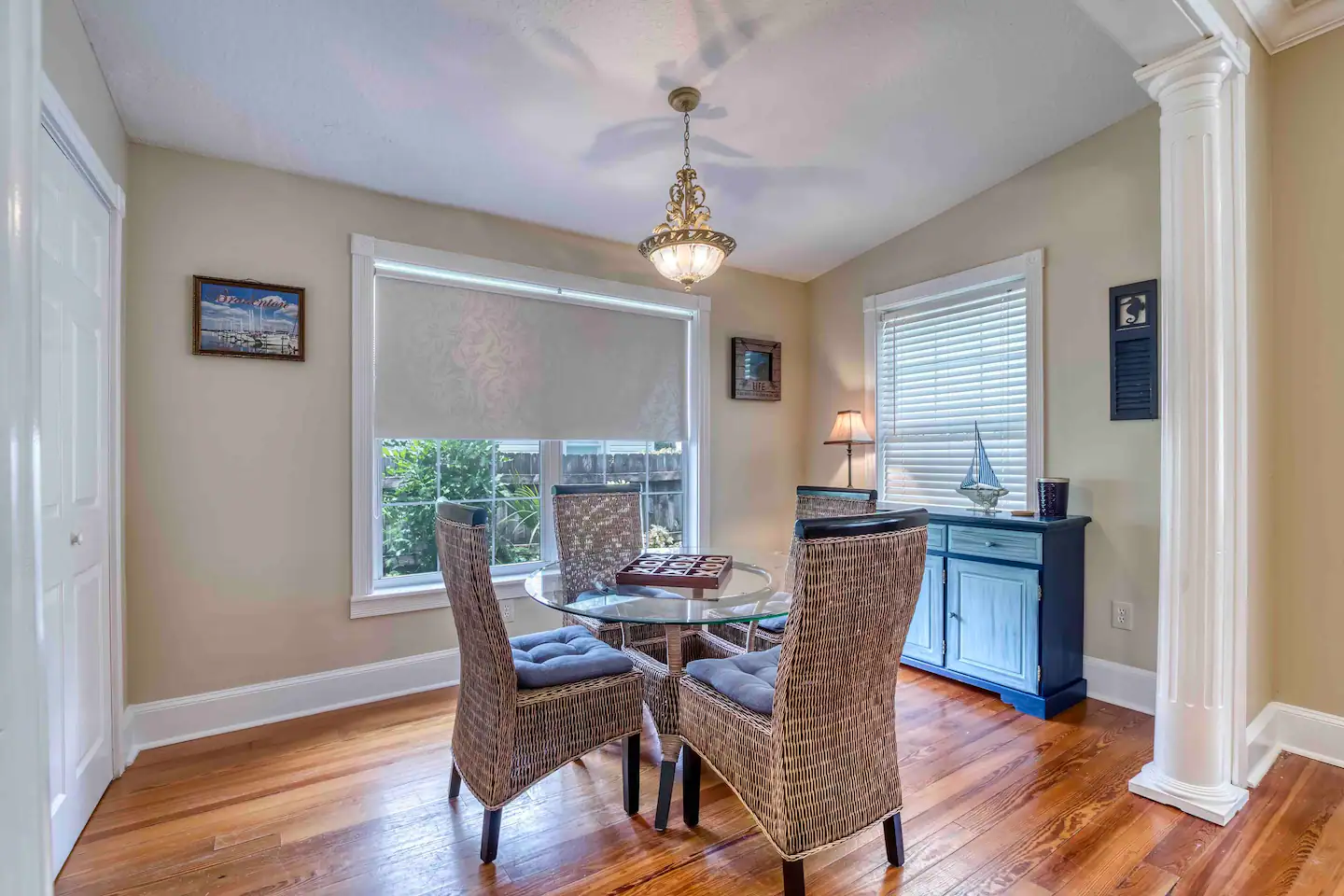 Large and spacious dining area.