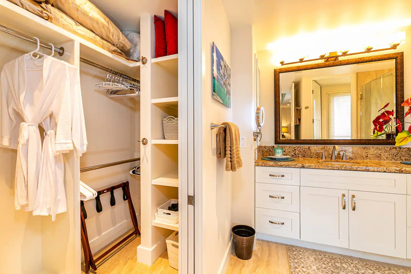 Walk-in closet.