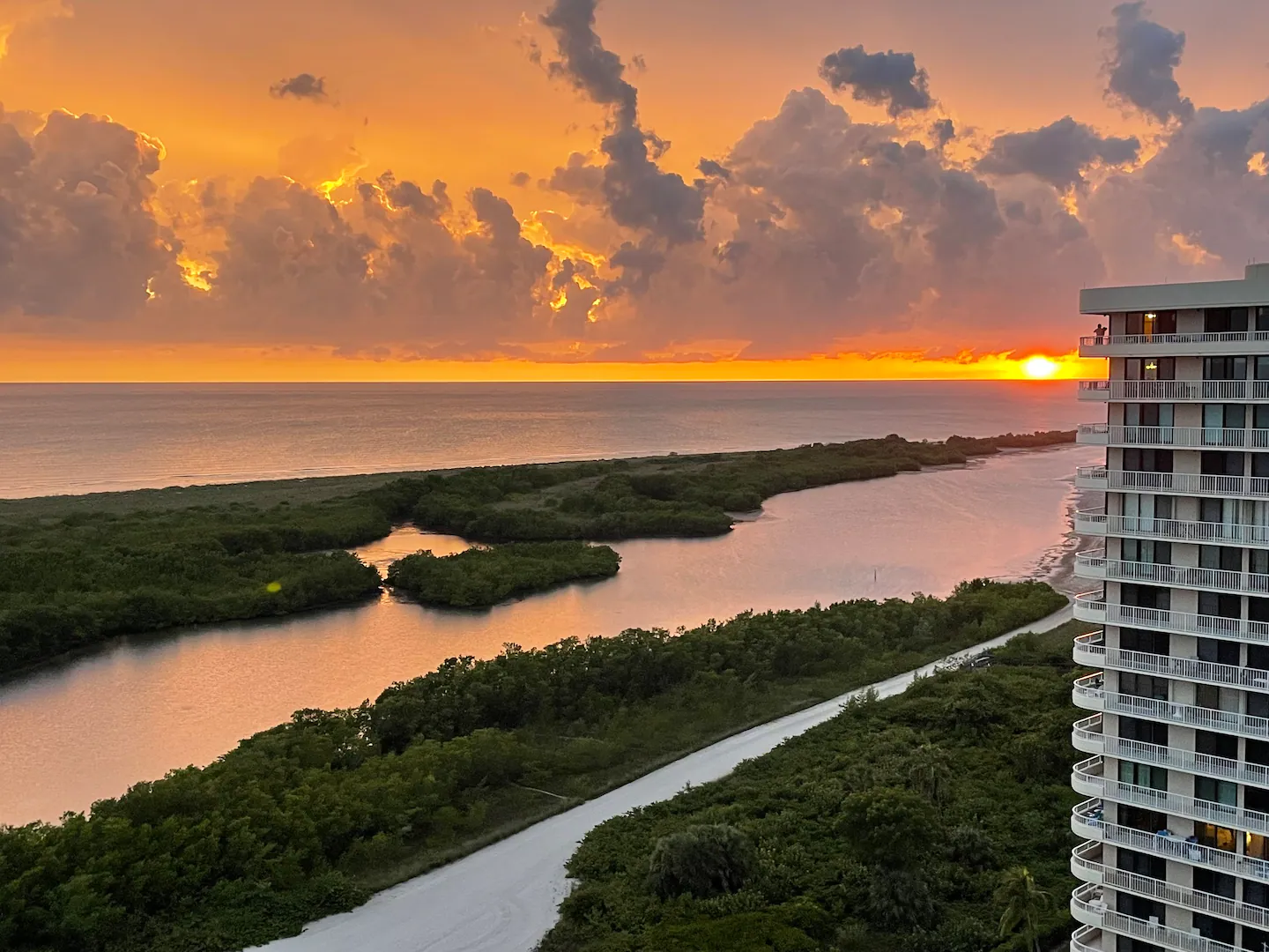 You will want to catch sunset each night right from the balcony!