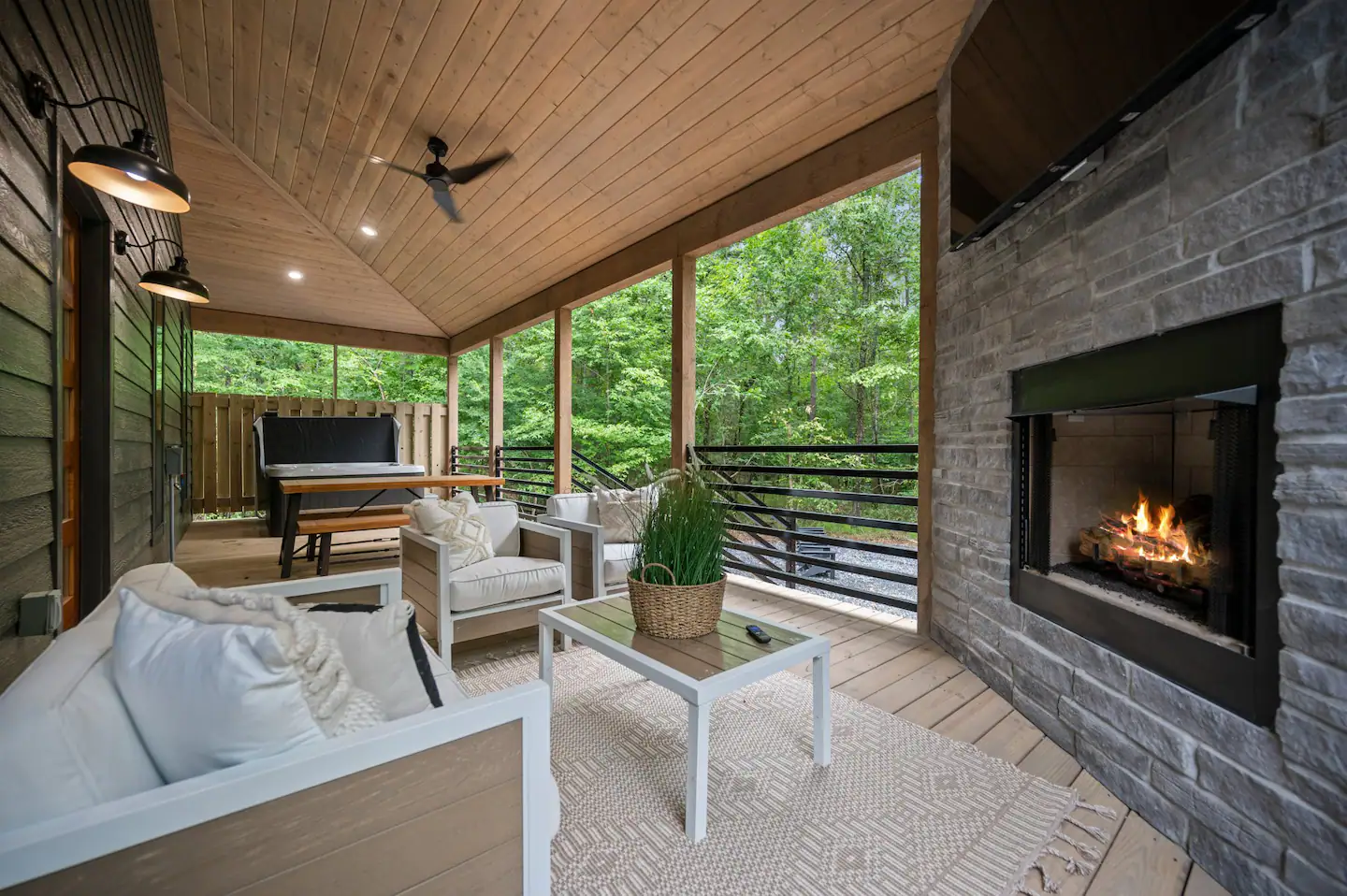 The back deck has absolutely everything you need to relax and have fun!
