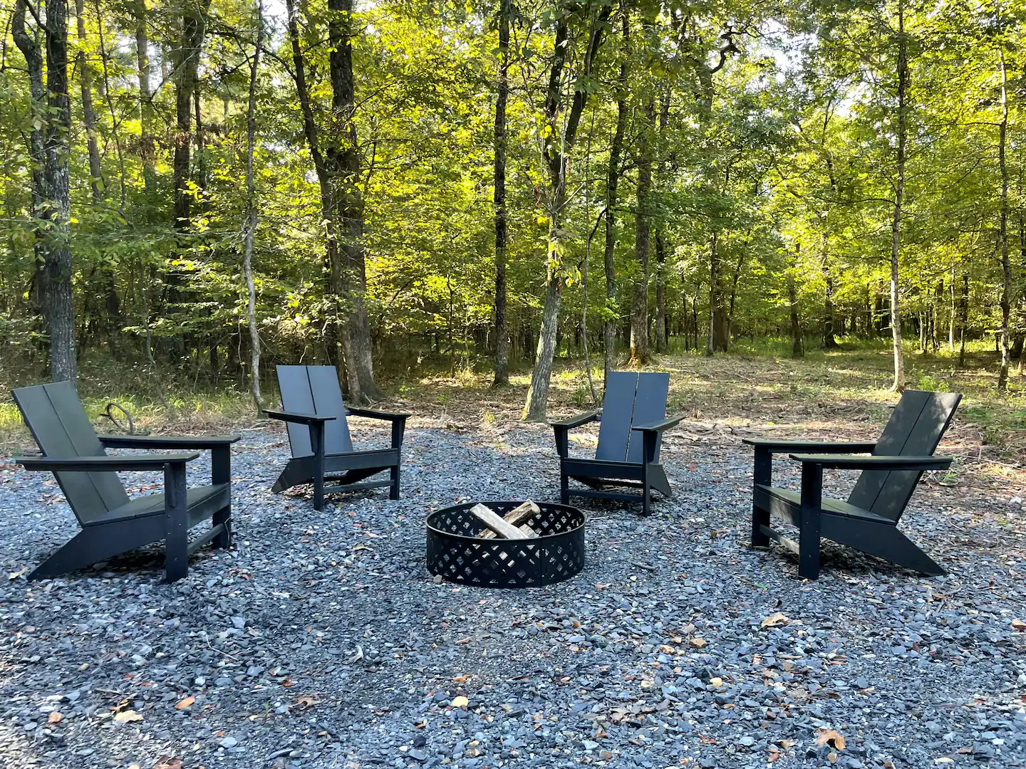 You also have the option to step down into nature and relax by the fire pit.