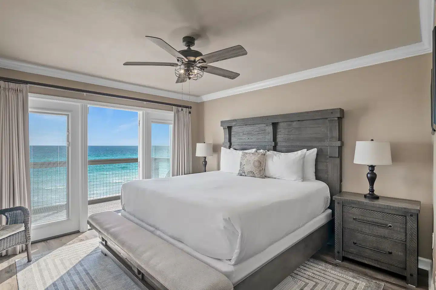 You will be pleased to find TVs in each bedroom with Netflix, Hulu Live, Disney + and Sirius XM radio, a private bath for each bedroom, and white linen service for fresh sheets and duvet covers.